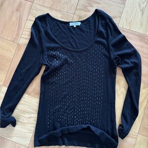 Calvin Klein Black Long Sleeve Women's Top